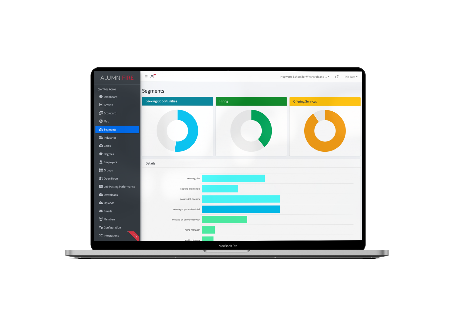 Member segmentation page screenshot