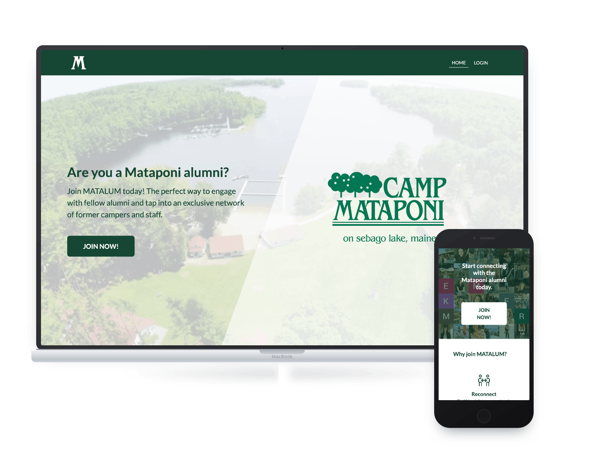 Summer Camps homepage screenshot